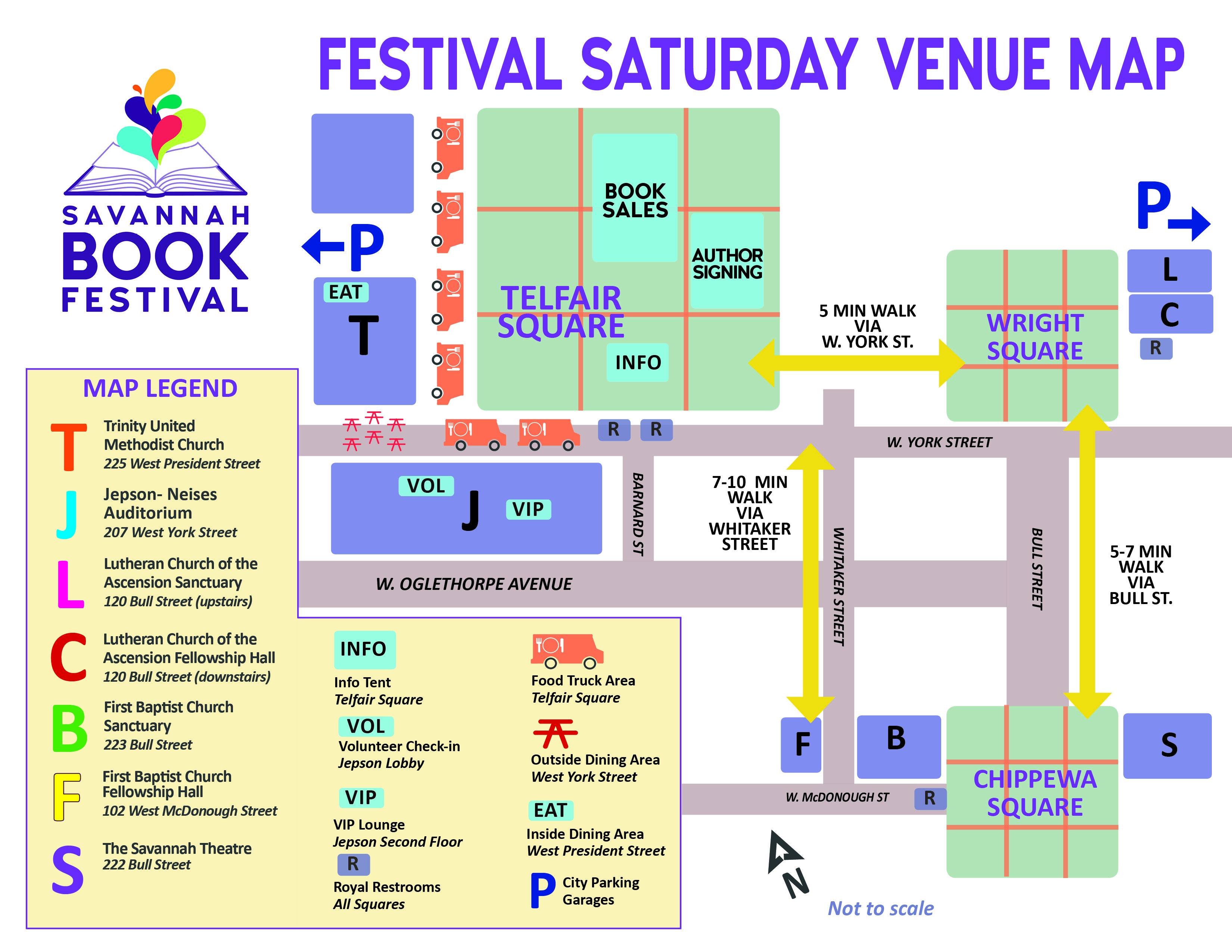 Map & Parking | Savannah Book Festival